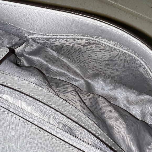 Michael Kors Grey Leather Medium Ava Top Handle Bag - Picture 4 of 4